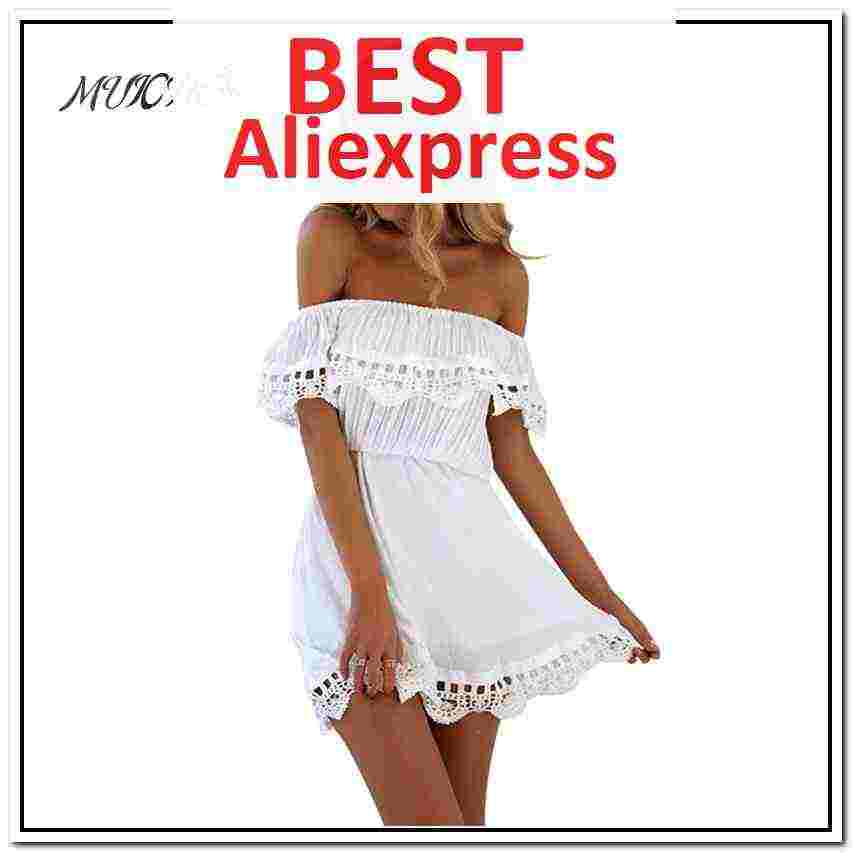 Винтажное кружевное белое платье с Алиэкспресс